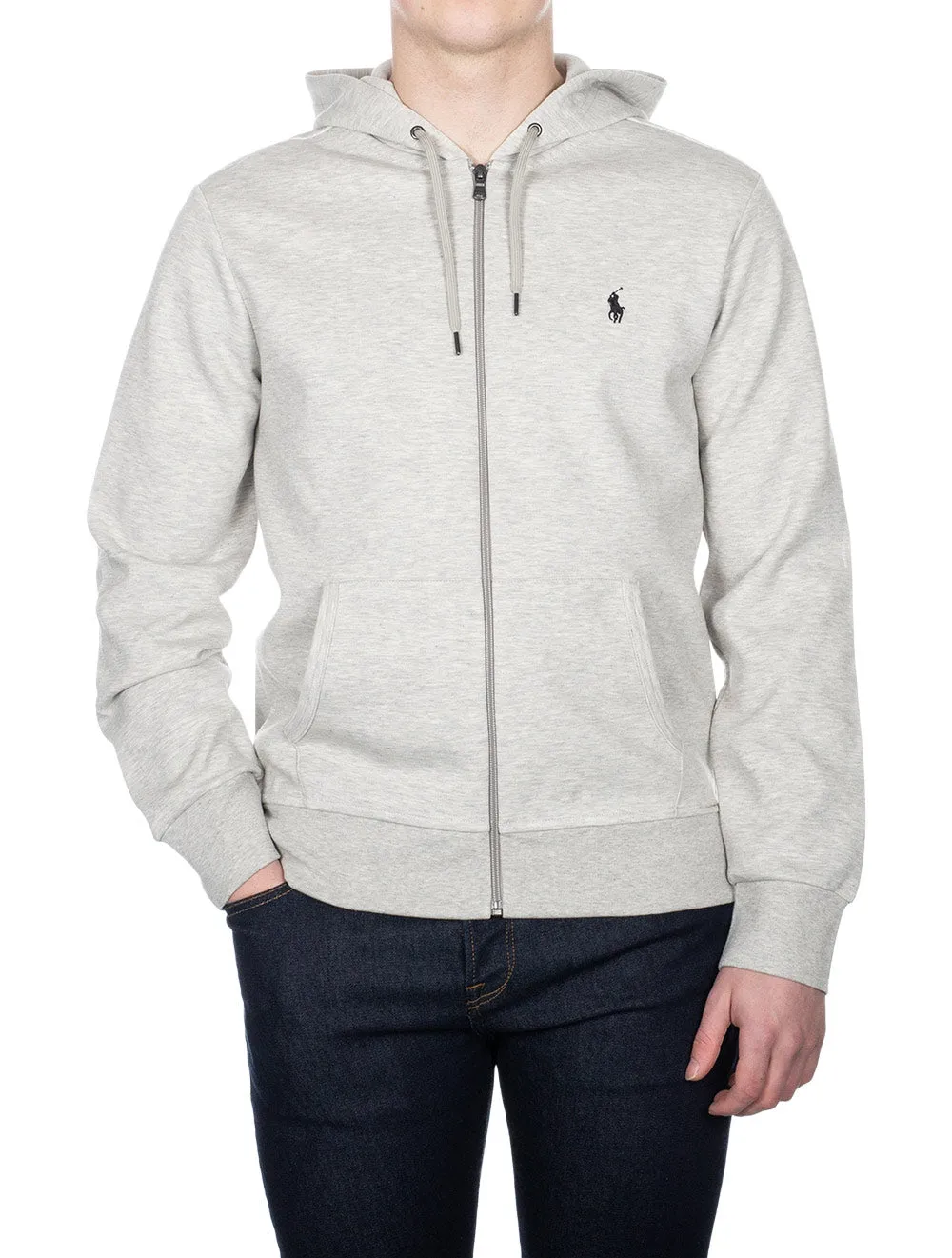 Grauer Full-Zip-Hoodie