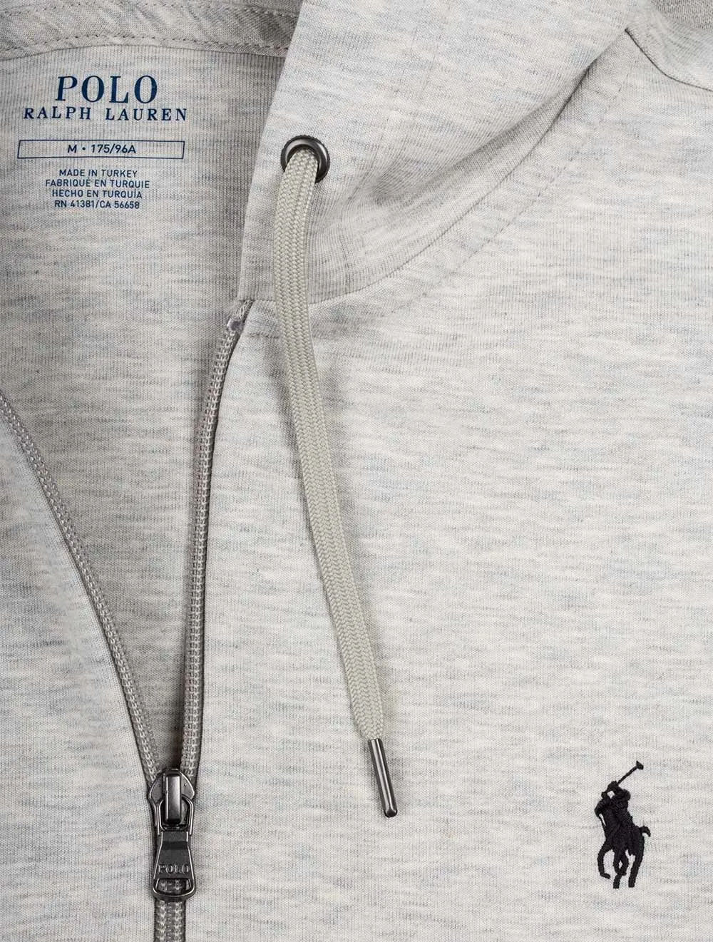 Grauer Full-Zip-Hoodie