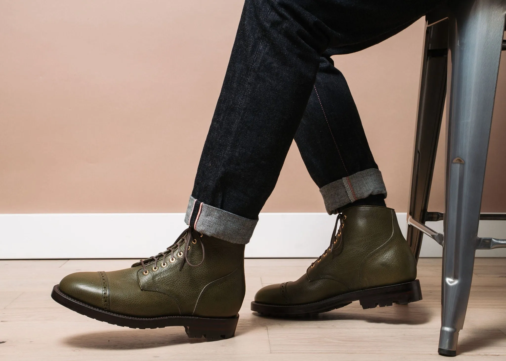 Garrison Boot Olive Minerva Box