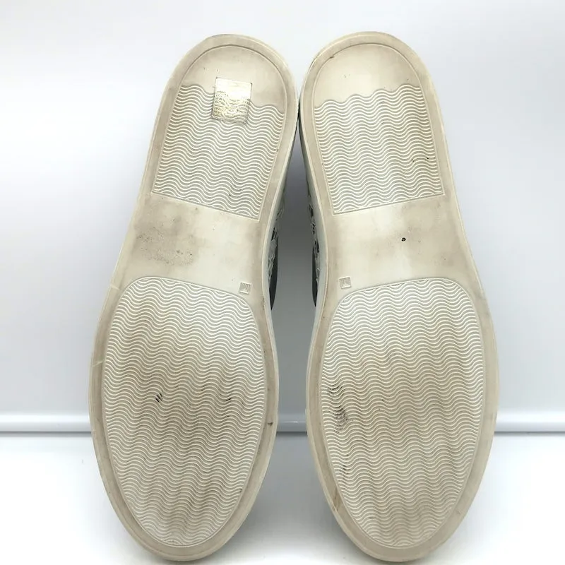 Givenchy Two-Tone Spitzen-Slip-On-Skateschuhe Schwarz & Weiß Größe 41