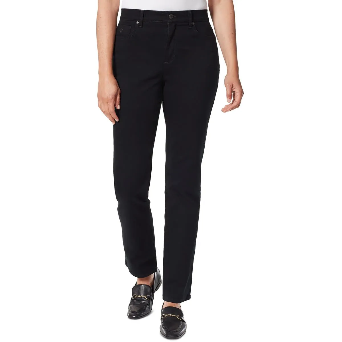 Gloria Vanderbilt Damen Petites High-Rise Stretch Jeans mit geradem Bein