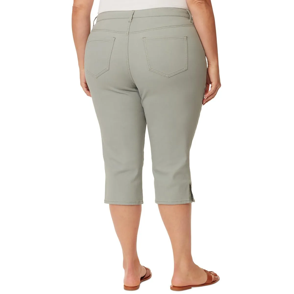 Gloria Vanderbilt Damen Plus Amanda Denim Schlankmachende Capri-Hosen