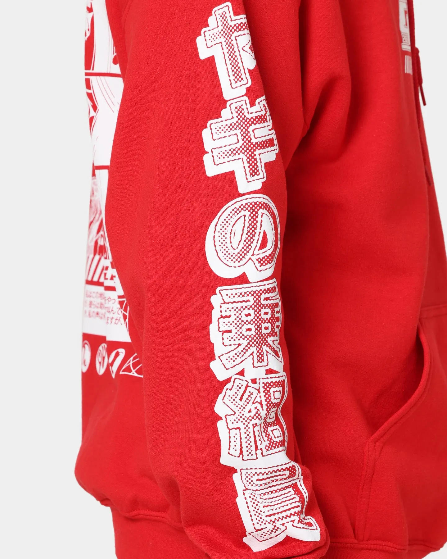 Goat Crew Anime Kapuzenpullover Rot