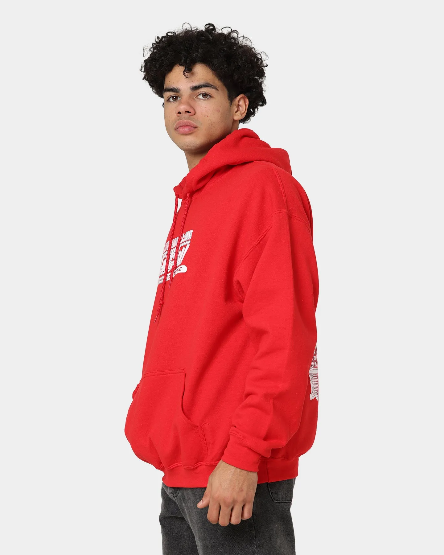 Goat Crew Anime Kapuzenpullover Rot