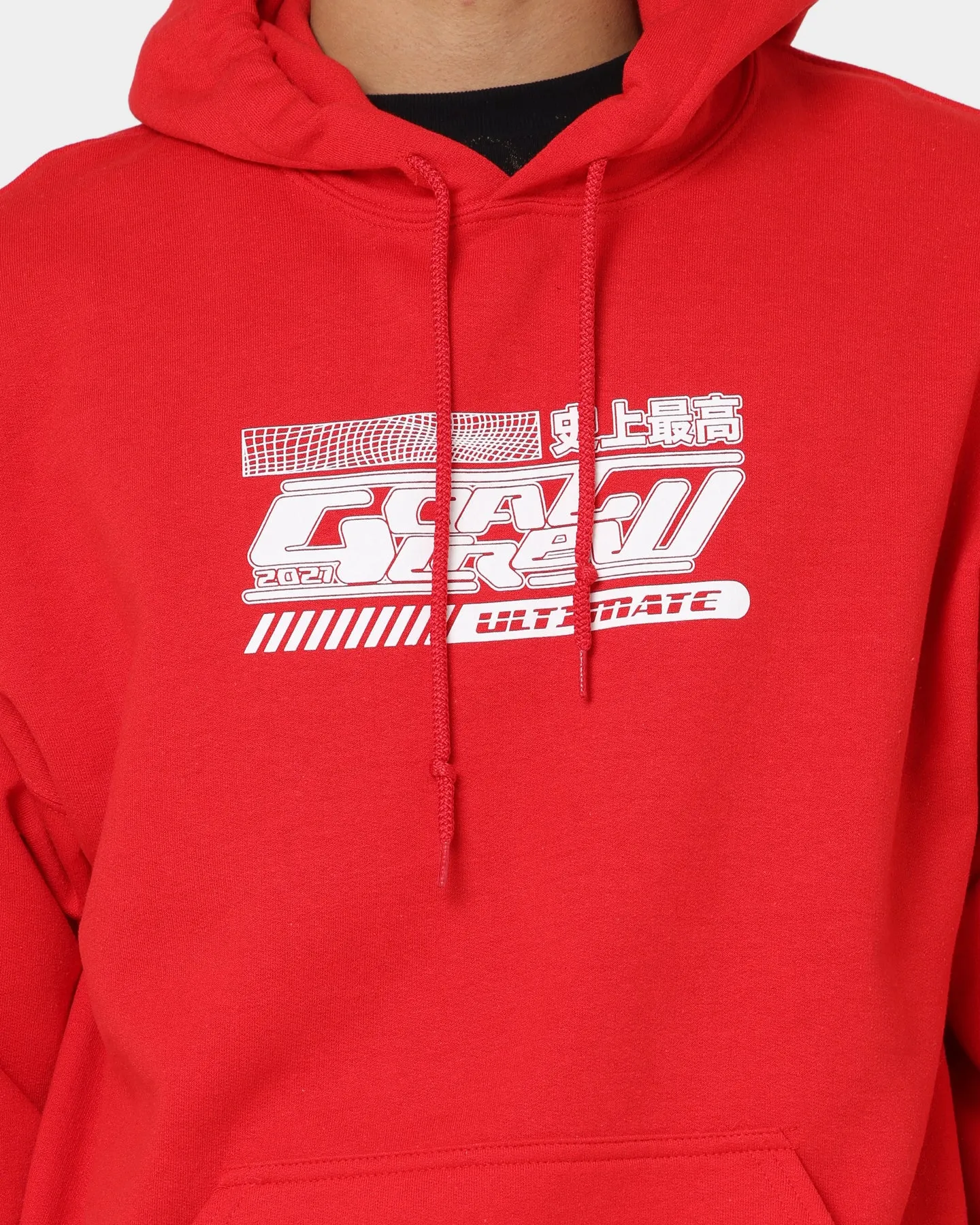 Goat Crew Anime Kapuzenpullover Rot