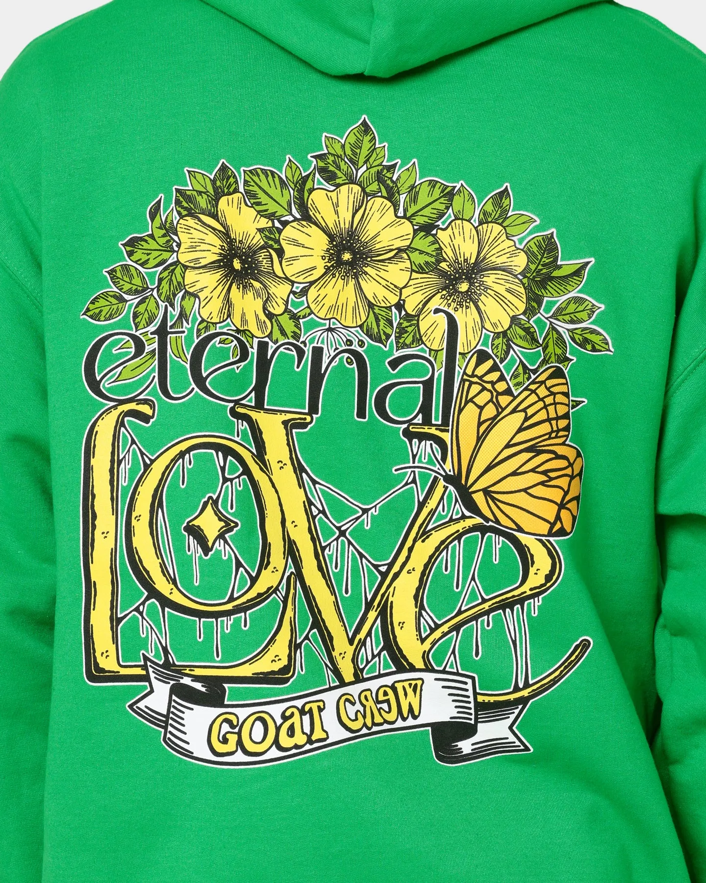 Goat Crew Ewige Liebe Kapuzenpullover Grün