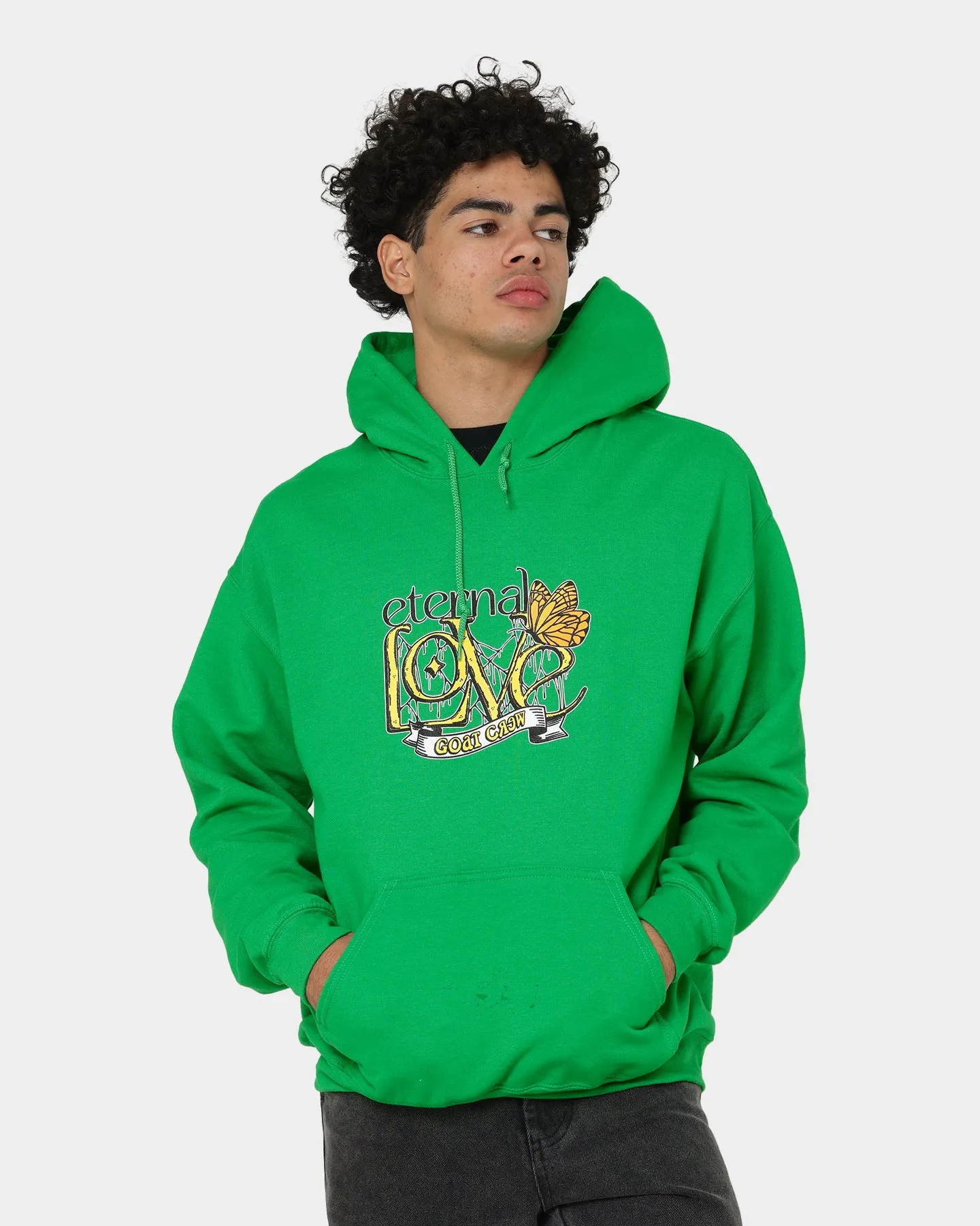 Goat Crew Ewige Liebe Kapuzenpullover Grün