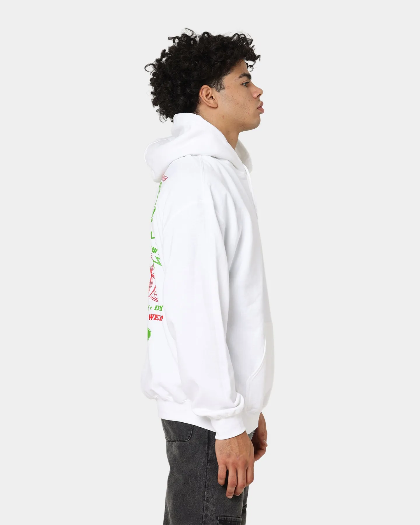 Goat Crew Pizzeria Kapuzenpullover Weiß