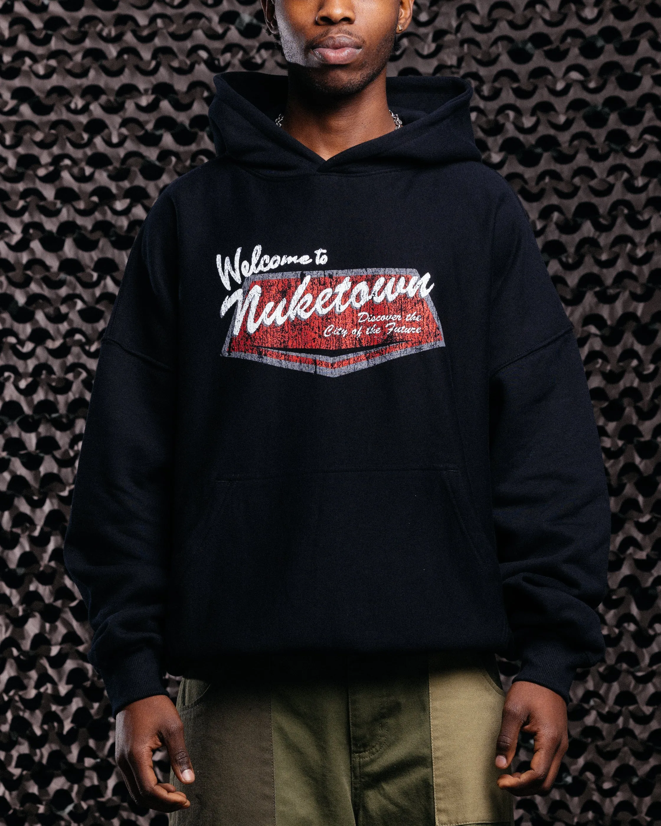 Goat Crew X Call Of Duty Nuketown Premium Kapuzenpullover Schwarz