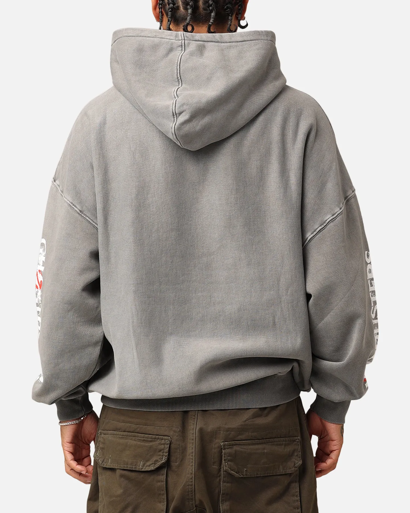 Goat Crew X Ghostbusters Schwergewicht Kapuzenpullover Gewaschener Kohlenton