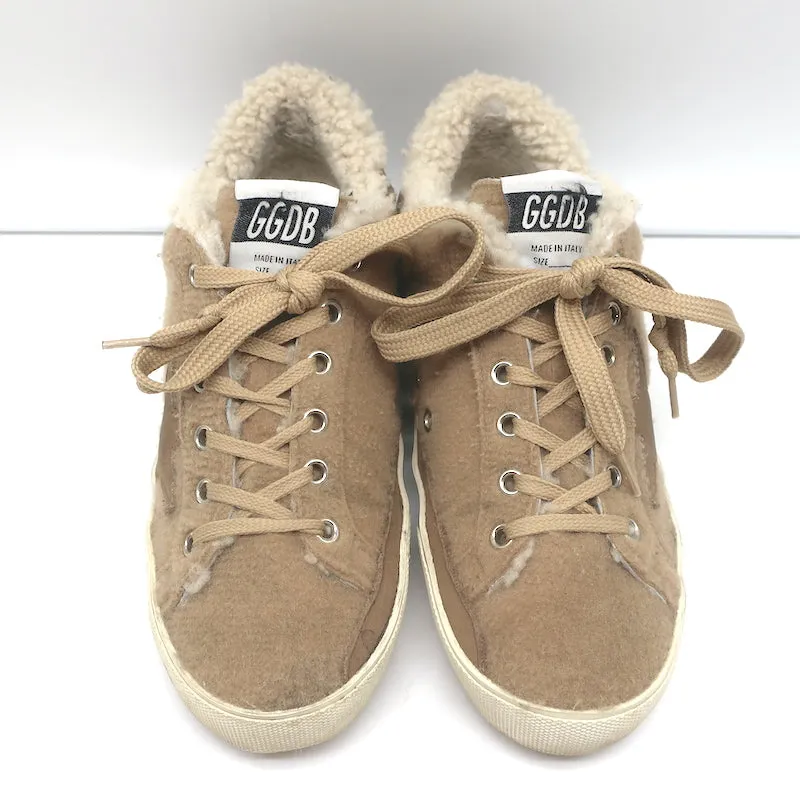 Golden Goose Superstar Shearling Low-Top Sneakers Beige Größe 36