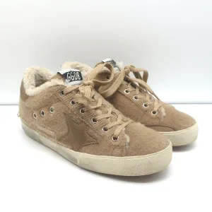 Golden Goose Superstar Shearling Low-Top Sneakers Beige Größe 36