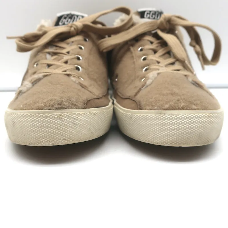 Golden Goose Superstar Shearling Low-Top Sneakers Beige Größe 36