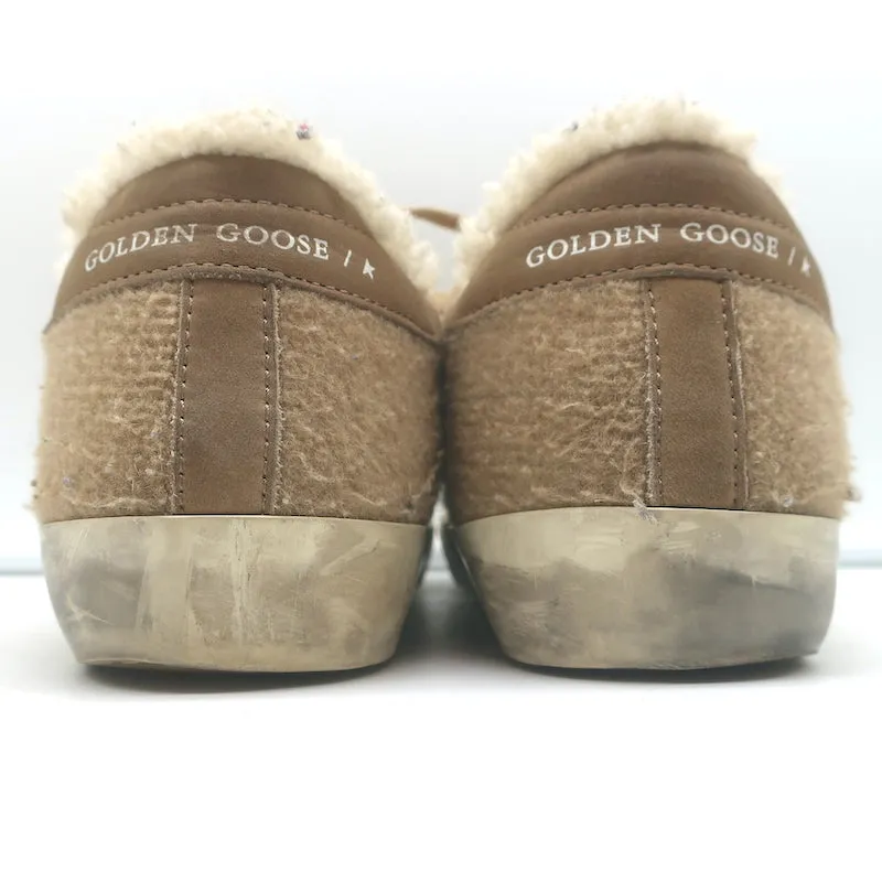Golden Goose Superstar Shearling Low-Top Sneakers Beige Größe 36