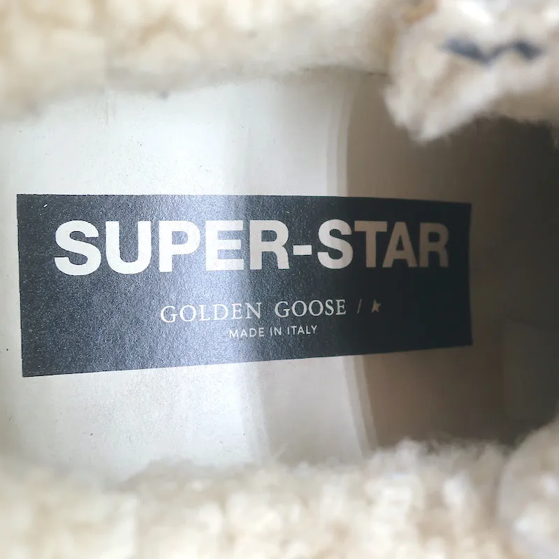 Golden Goose Superstar Shearling Low-Top Sneakers Beige Größe 36