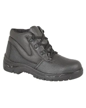 Grafters Getreide Leder Polsterung Knöchel Sicherheitskappe Stiefel Grafters Schuhe