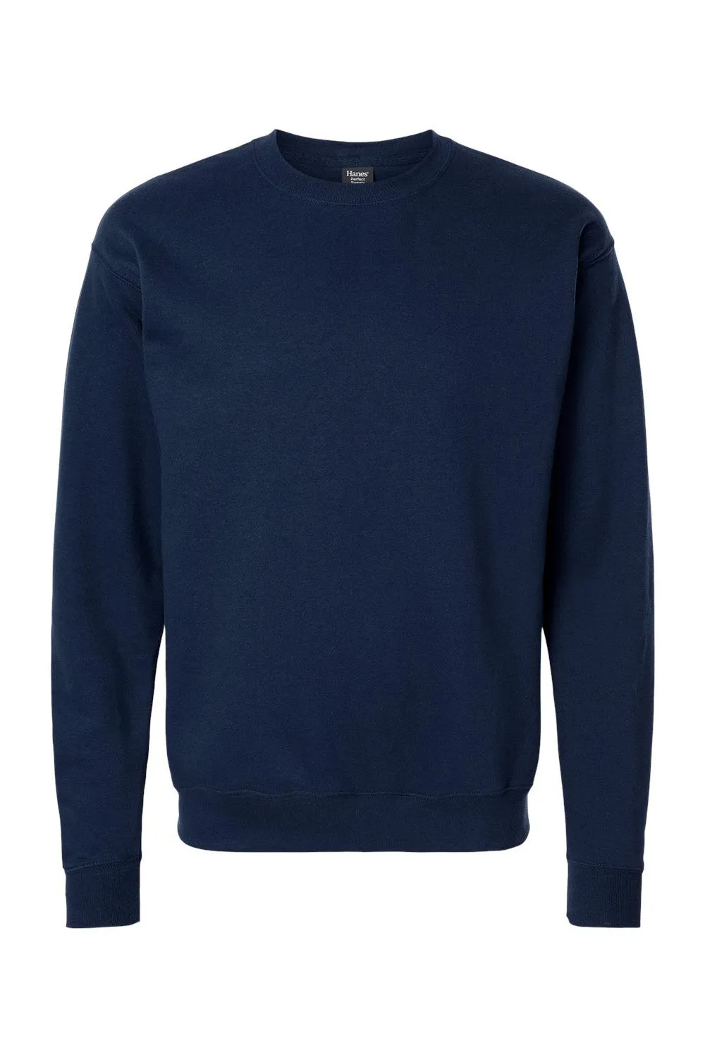 Hanes Herren Perfekter Sweatshirt-Pullover mit Rundhalsausschnitt - Marineblau