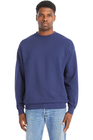 Hanes Herren Perfekter Sweatshirt-Pullover mit Rundhalsausschnitt - Marineblau