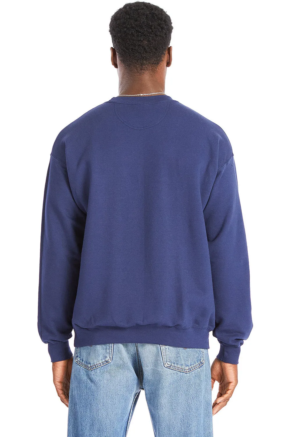 Hanes Herren Perfekter Sweatshirt-Pullover mit Rundhalsausschnitt - Marineblau