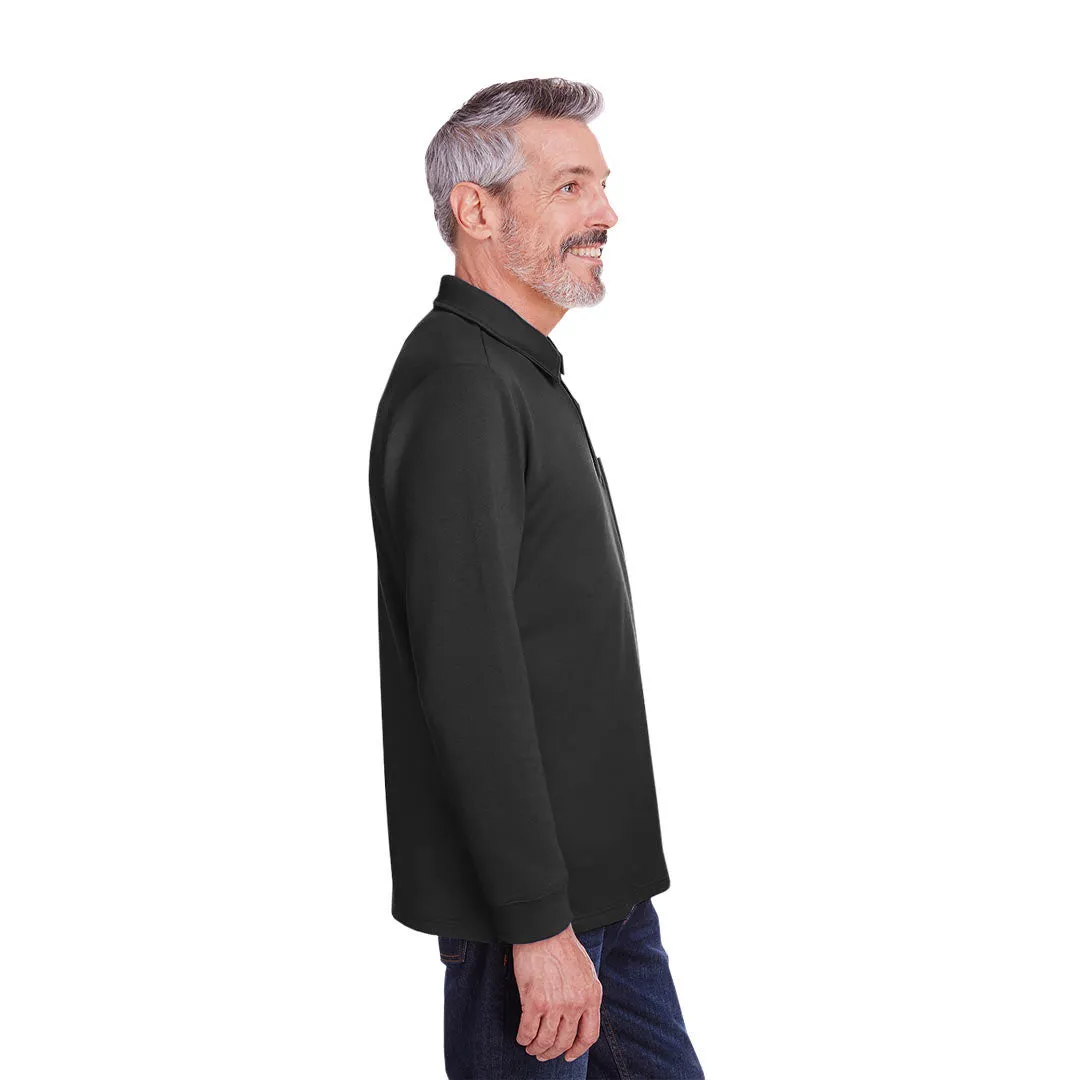 Harriton - Herren Fleece-Pullover mit Stainbloc-Piqué (M709 MY)