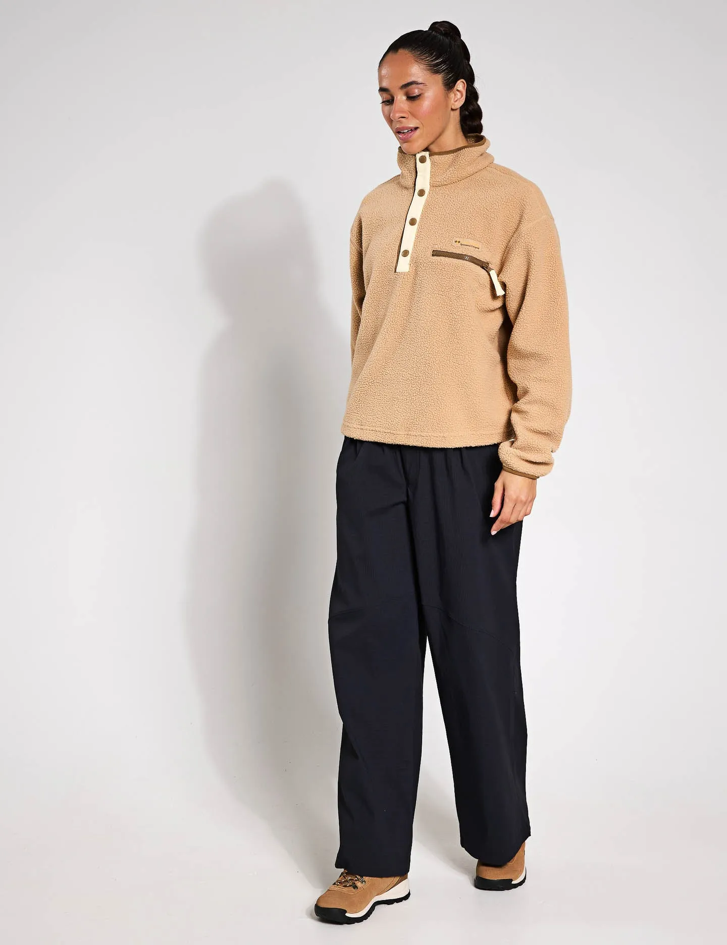 Helvetia II Cropped Sherpa Half Snap Fleece - Kanu