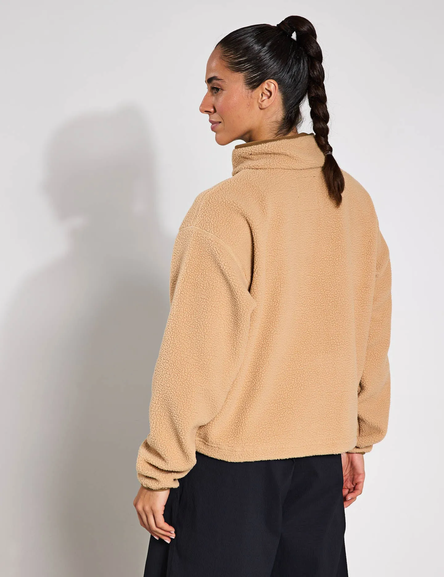 Helvetia II Cropped Sherpa Half Snap Fleece - Kanu
