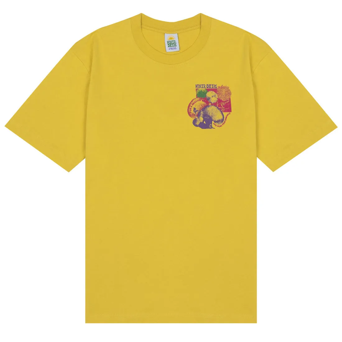 Hikerdelic Sporeswear SS T-Shirt Gewaschen Gelb