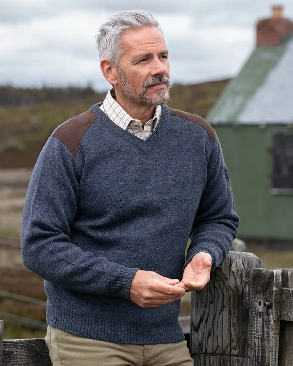 Hoggs of Fife Melrose II V-Ausschnitt Pullover Hoggs of Fife