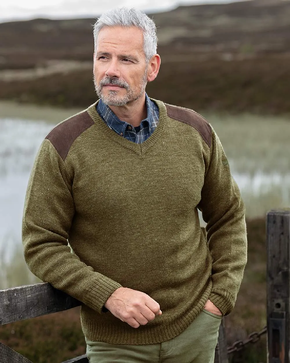 Hoggs of Fife Melrose II V-Ausschnitt Pullover Hoggs of Fife