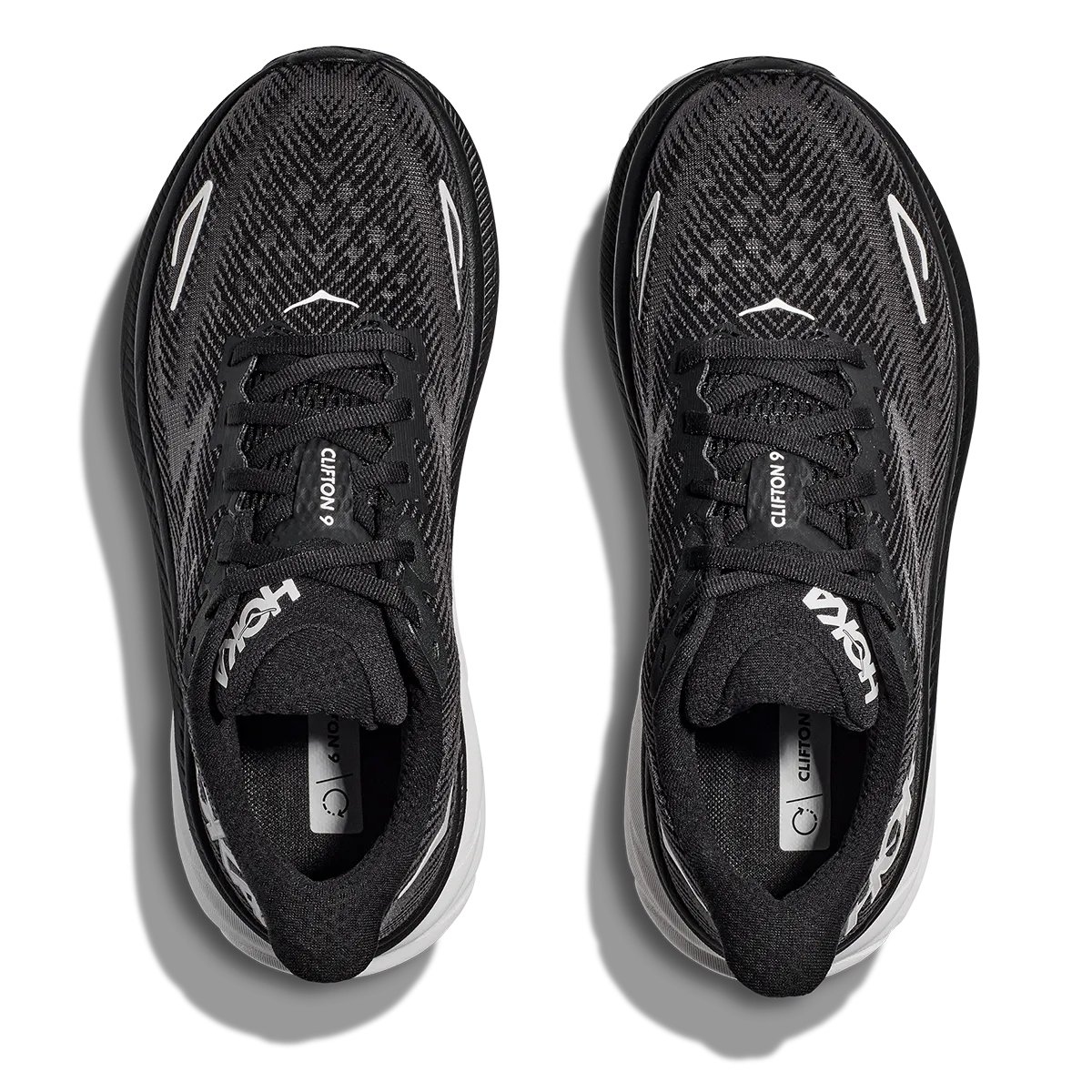 Hoka Clifton 9 - Schwarz - Weiß