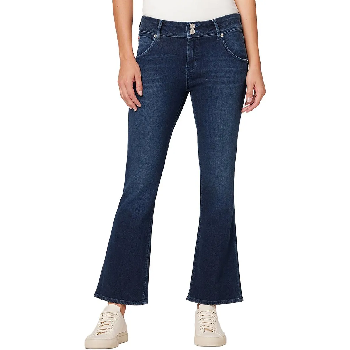 Hudson Damen Collin Mid-Rise Cropped Bootcut Jeans