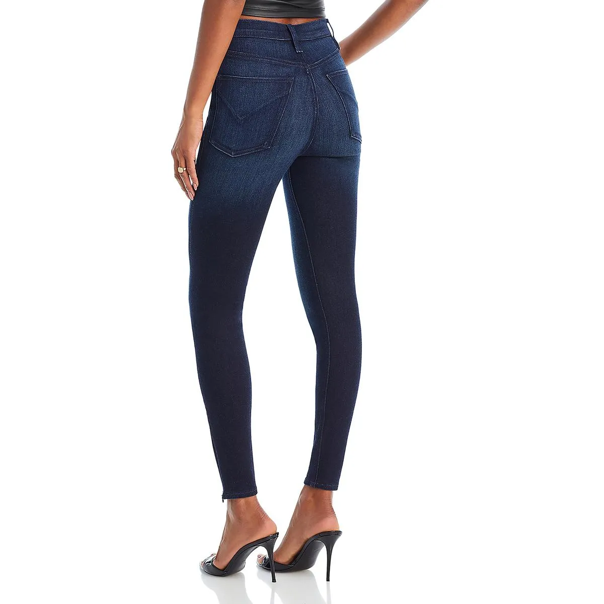 Hudson Damen High-Rise Skinny Jeans in Dunkelblau