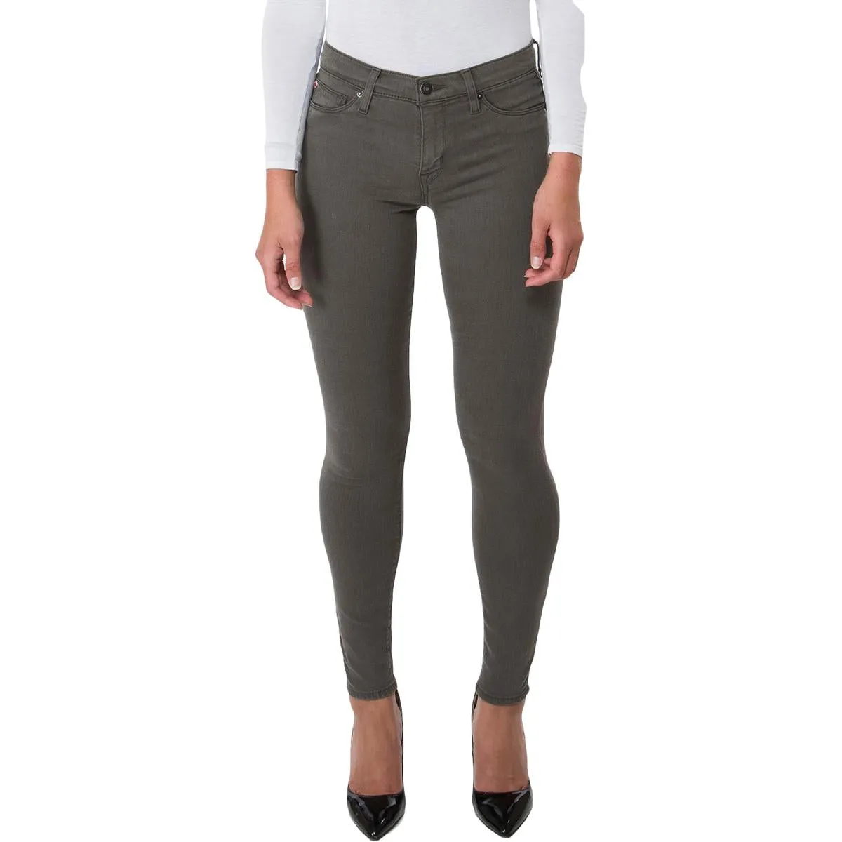 Hudson Damen Natalie Denim Mid-Rise Skinny Jeans