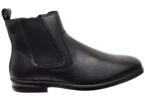 Hush Puppies Eastwood Herren Bequeme Extra Weite Lederstiefel Hush Puppies Schuhe
