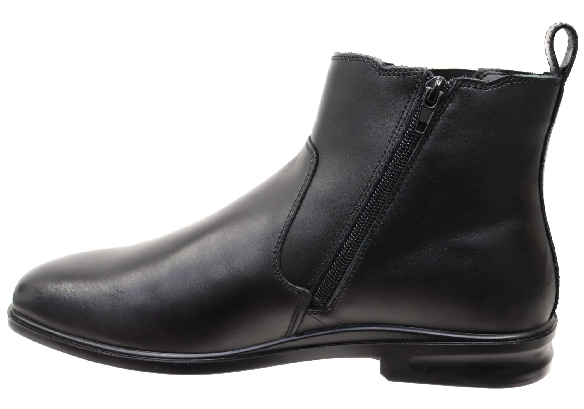 Hush Puppies Eastwood Herren Bequeme Extra Weite Lederstiefel Hush Puppies Schuhe