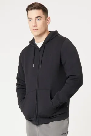 INSPORT HERREN ALASKA FULL ZIP HOODED SCHWARZE JACKE