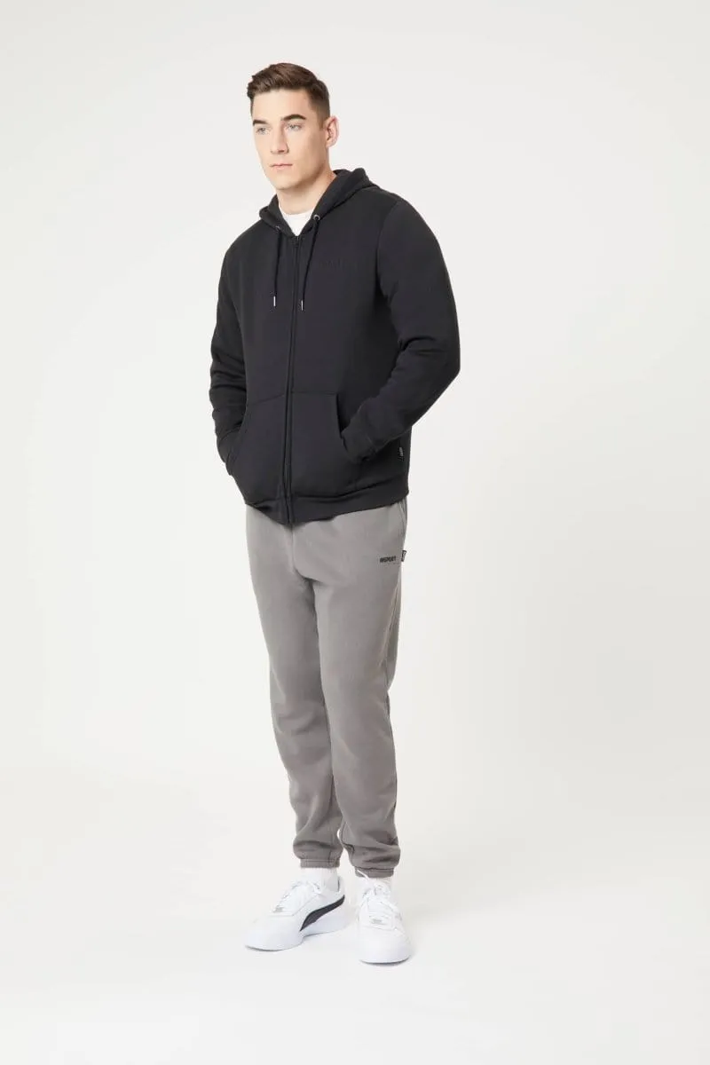 INSPORT HERREN ALASKA FULL ZIP HOODED SCHWARZE JACKE
