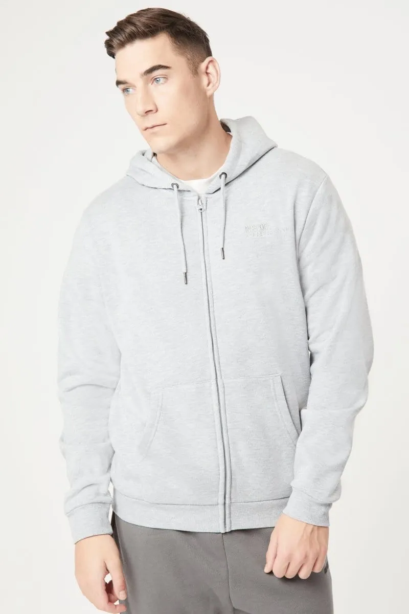 INSPORT MÄNNER ALASKA VOLLREIßVERSCHLUSS KAPUZEN GRAU JACKE Bekleidung_Herren-Insport