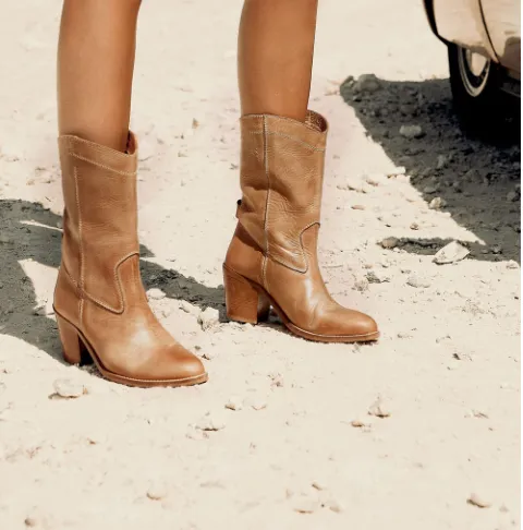 Ivylee Silja Beige Leder - LETZTES PAAR Größe 38 Schuhe_Ivy-Lee