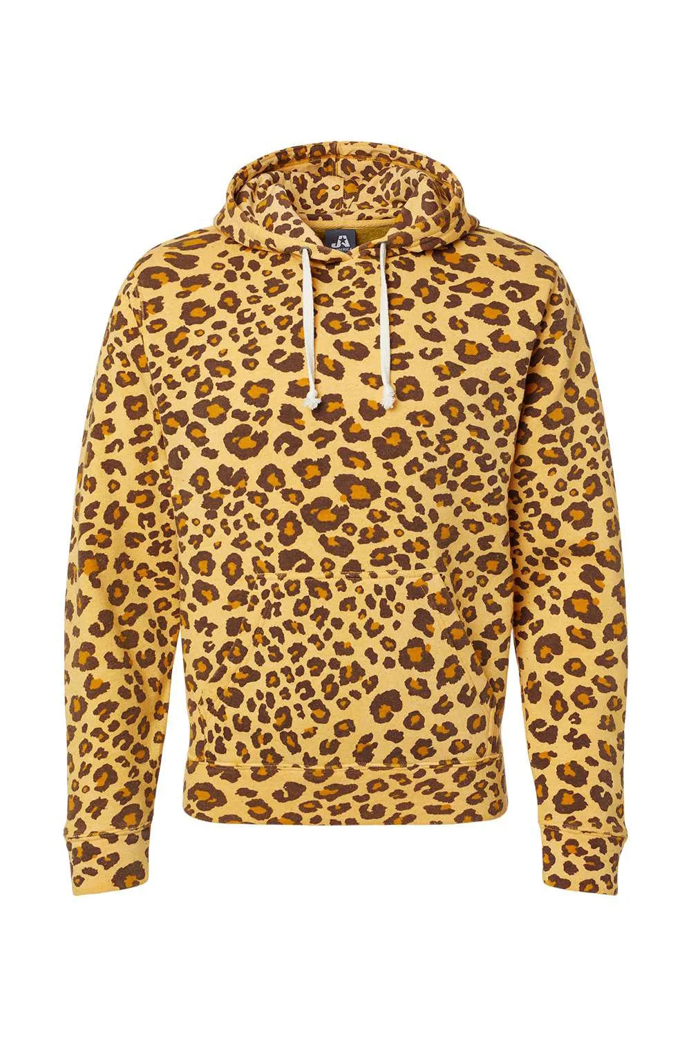 J America Herren Fleece Kapuzenpullover Hoodie mit Kangaroo-Tasche - Leopard