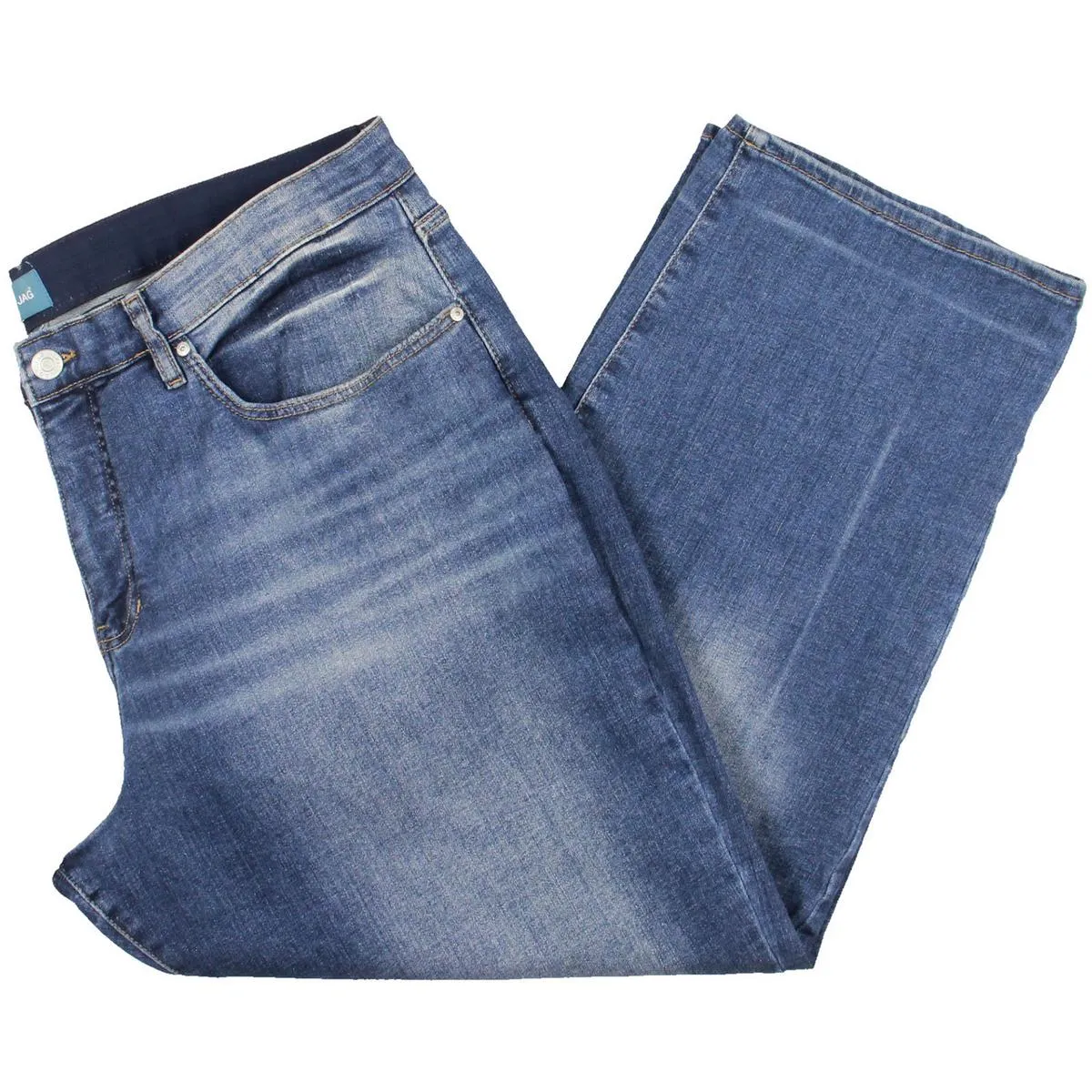 Jag Jeans Damen Plus High Rise Whisker Wash Straight Leg Jeans