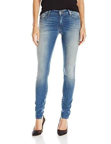 Jennie Curvy Skinny Jeans, Waschblau Indigo, 26