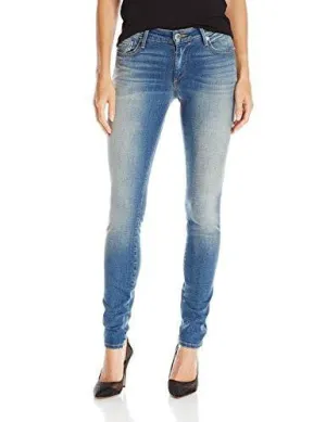 Jennie Curvy Skinny Jeans, Waschblau Indigo, 26