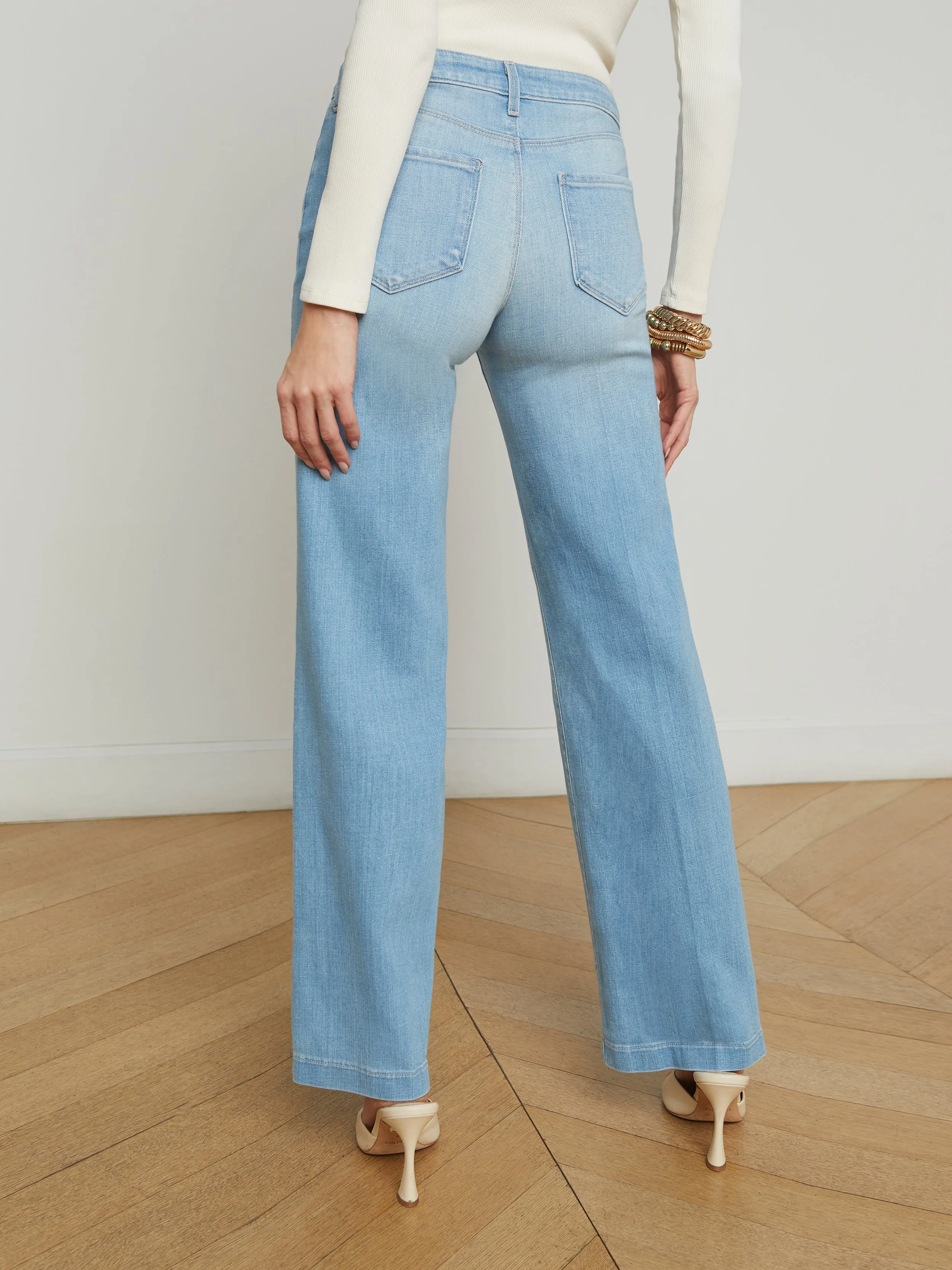 Joanne Low-Rise Weitbeinjeans