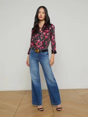 Joanne Low-Rise Weitbeinjeans