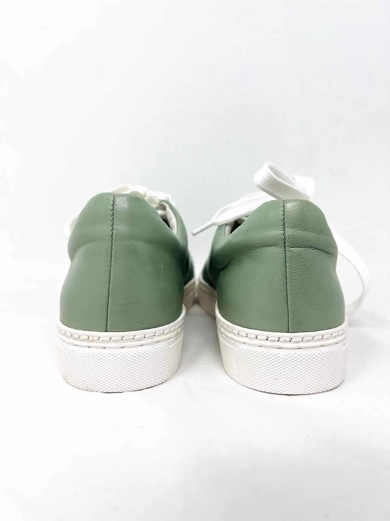 Johnston & Murphy Größe 6 Salbei/Weiß Schnürschuhe Ledersneaker