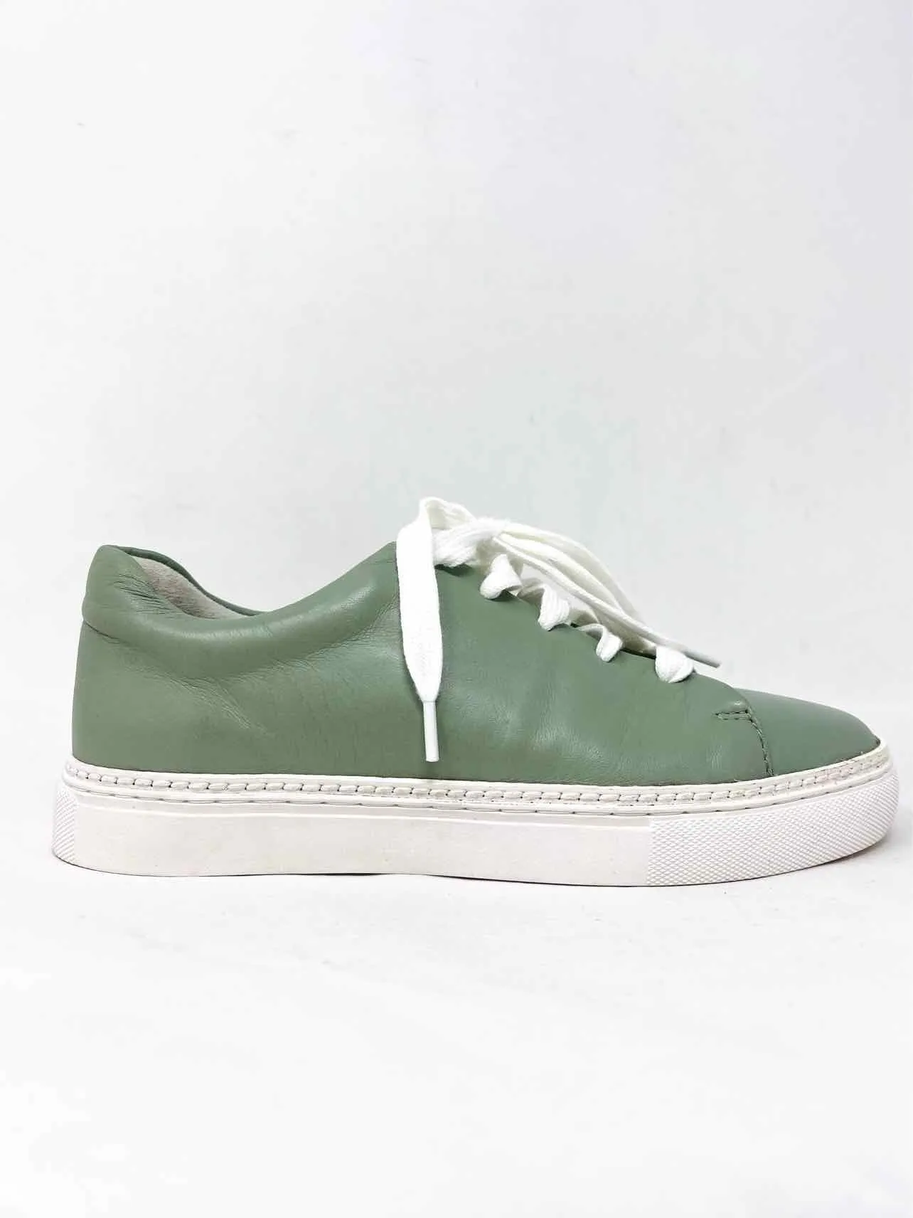 Johnston & Murphy Größe 6 Salbei/Weiß Schnürschuhe Ledersneaker