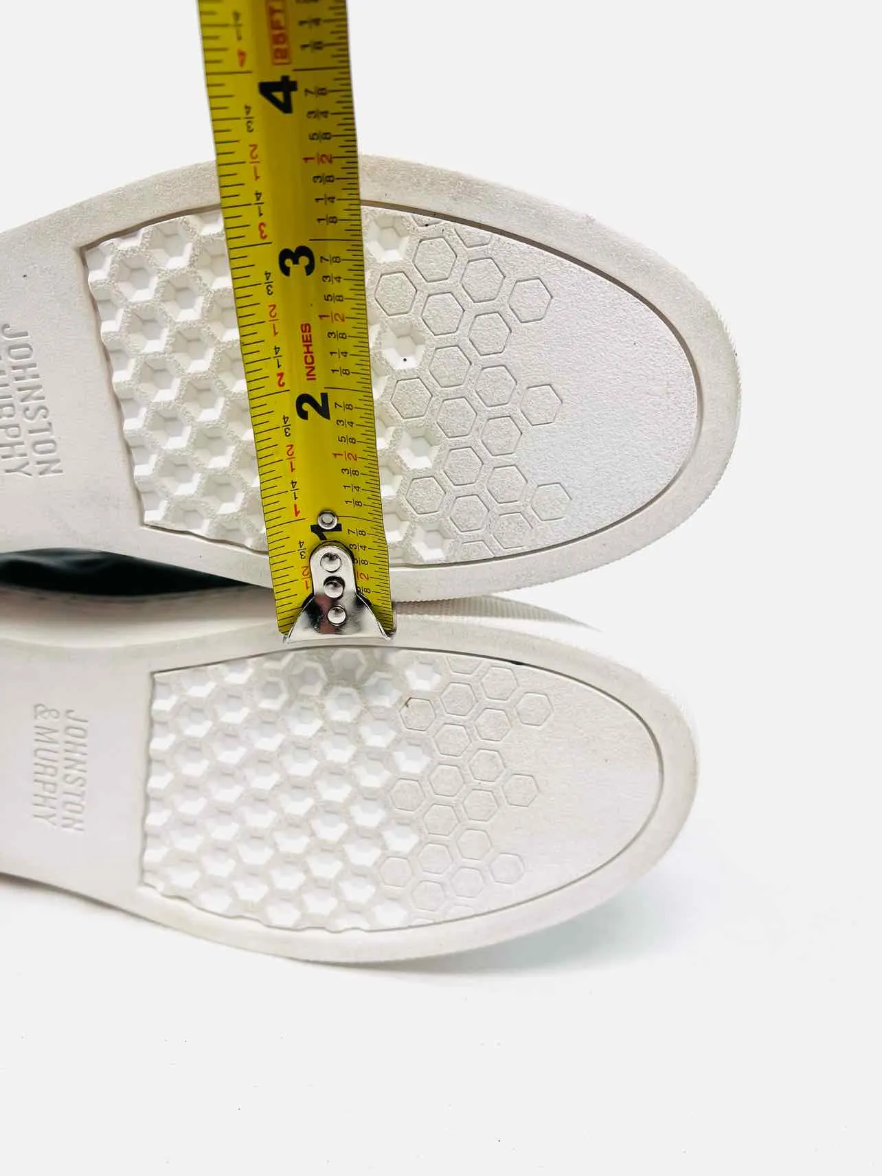 Johnston & Murphy Größe 6 Salbei/Weiß Schnürschuhe Ledersneaker