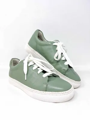 Johnston & Murphy Größe 6 Salbei/Weiß Schnürschuhe Ledersneaker