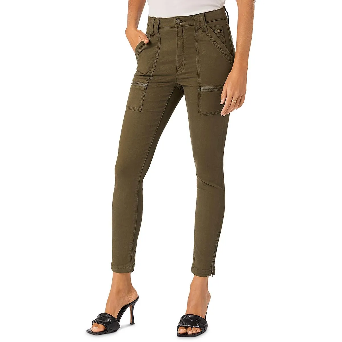 Joie Damen High-Rise Skinny Jeans mit Reißverschluss